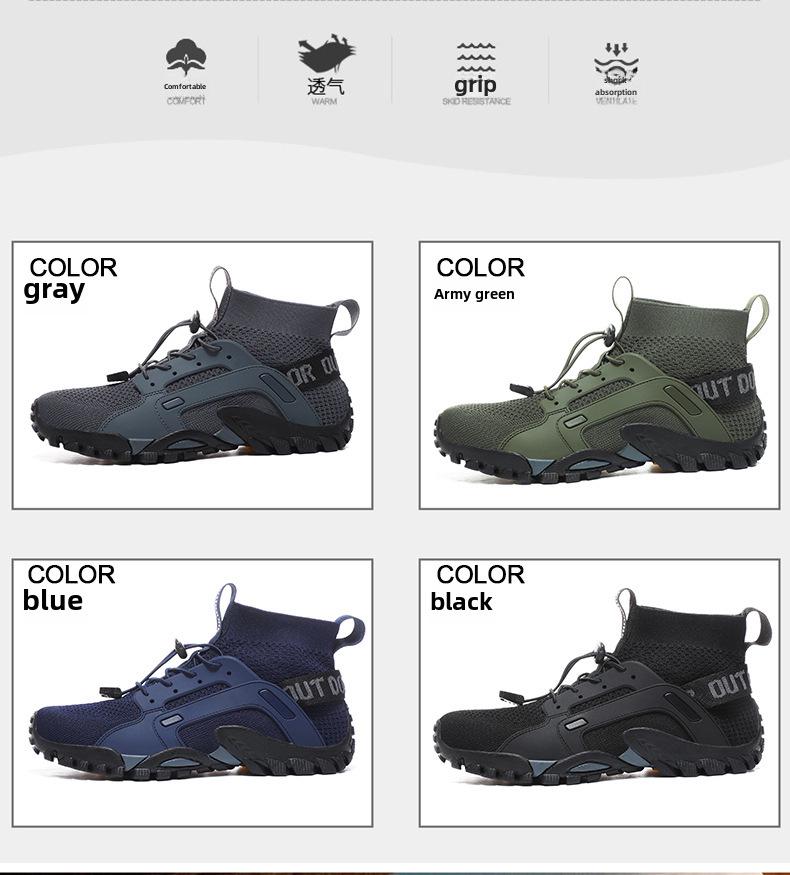 Men's Large Size Outdoor Hiking and River Tracing Shoes for Leisure Fishing and Wading