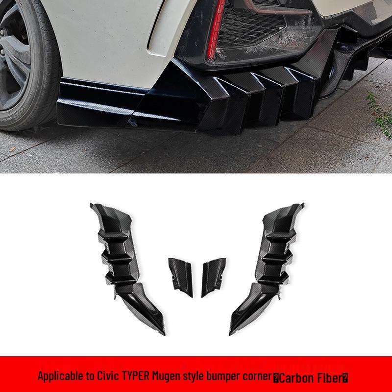Комплект заднего бампера и диффузора для Civic Type R 10-го поколения - Модель Mugen Unlimited