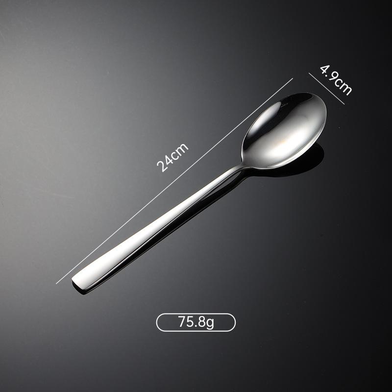 304 Stainless Steel Public Spoon Public Chopsticks Extended Chopsticks Spoon Titanium Plated Hotel Dining Spoon Household Company Gifts