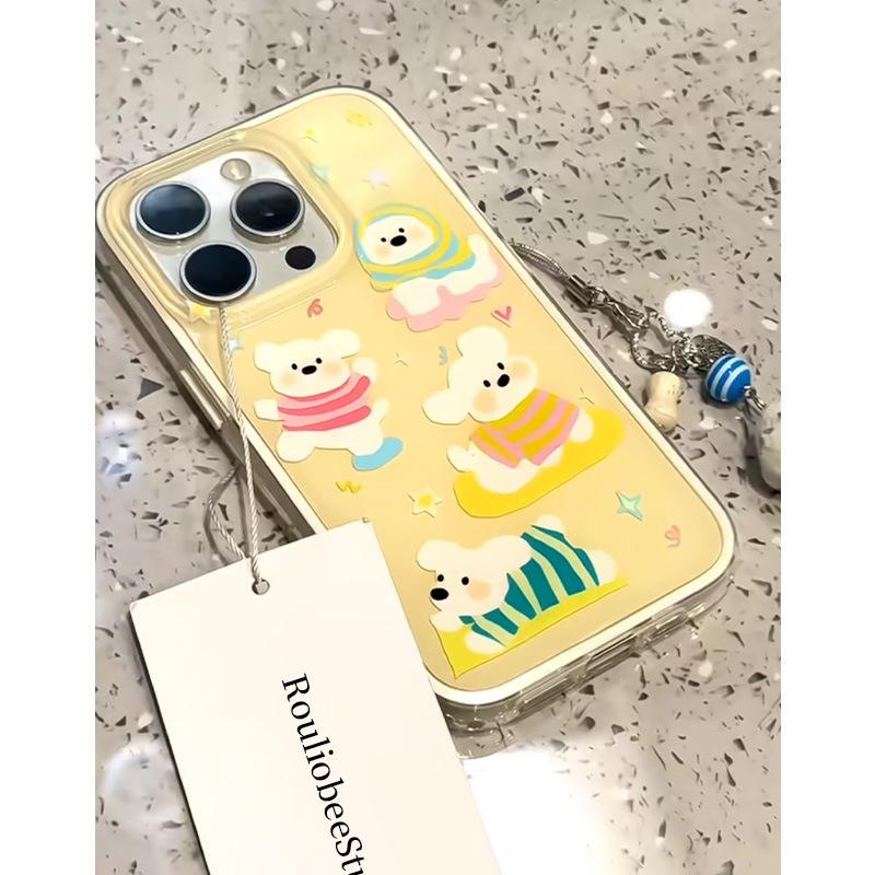 Milk Puppy for IPhone16 Phone Case 14 for Apple 15promax Simple 13 Contrast Color Cartoon 12 New