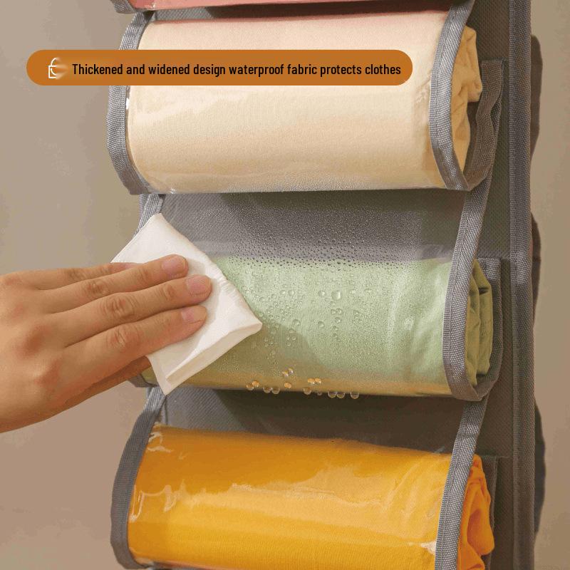 Многофункциональная складная подвесная сумка для хранения одежды и мелочей.