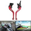 2 Pcs Universal CNC Alloy Motorcycle Brake Handle Adjustable Size Moto Motorbike Modification Clutch Drum Brake Lever Handle