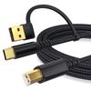 Позолоченный USB-кабель для принтера Type-C/B (папа)