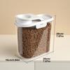2L Clear Cat Food Storage Container Airtight Dog Food Storage Container Organizer Canister with Lid Pet Food Pantry Organization