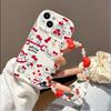 Чехол для iPhone 17 16 15 Pro Max 17 Air 14 13 12 Pro Max 11 16e 15 Plus 13 mini XR Sanrio Hello Kitty Браслет-бантик Чехол для телефона