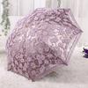 Umbrella Creative Umbrella Two-fold Parasol Lace Vinyl Anti-ultraviolet Sun Umbrella