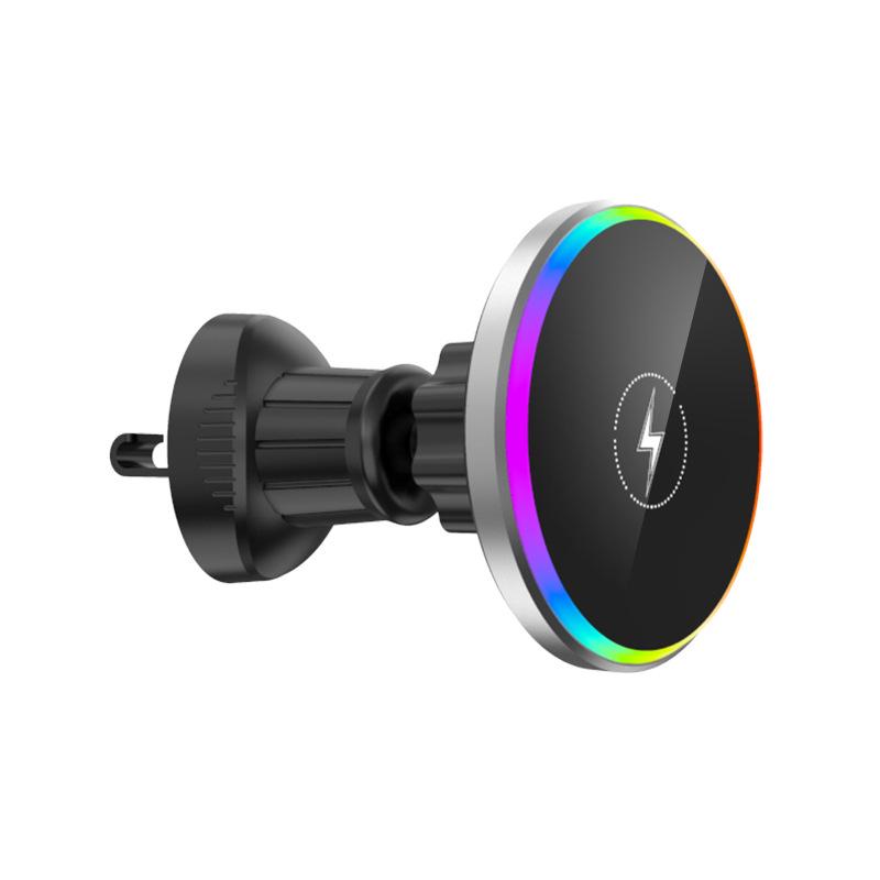 Magnetic Car Phone Holder with Wireless Charger for Apple