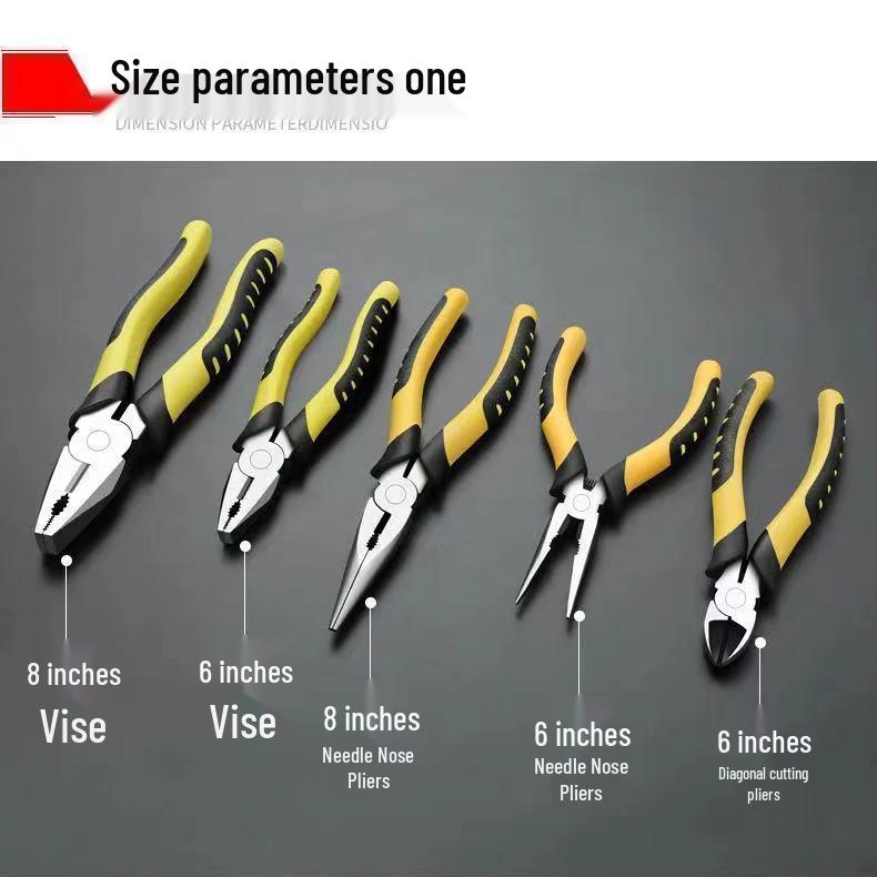 Industrial Grade Multi-Function Needle-Nose Pliers – Labor-Saving Hand Tool for Electricians