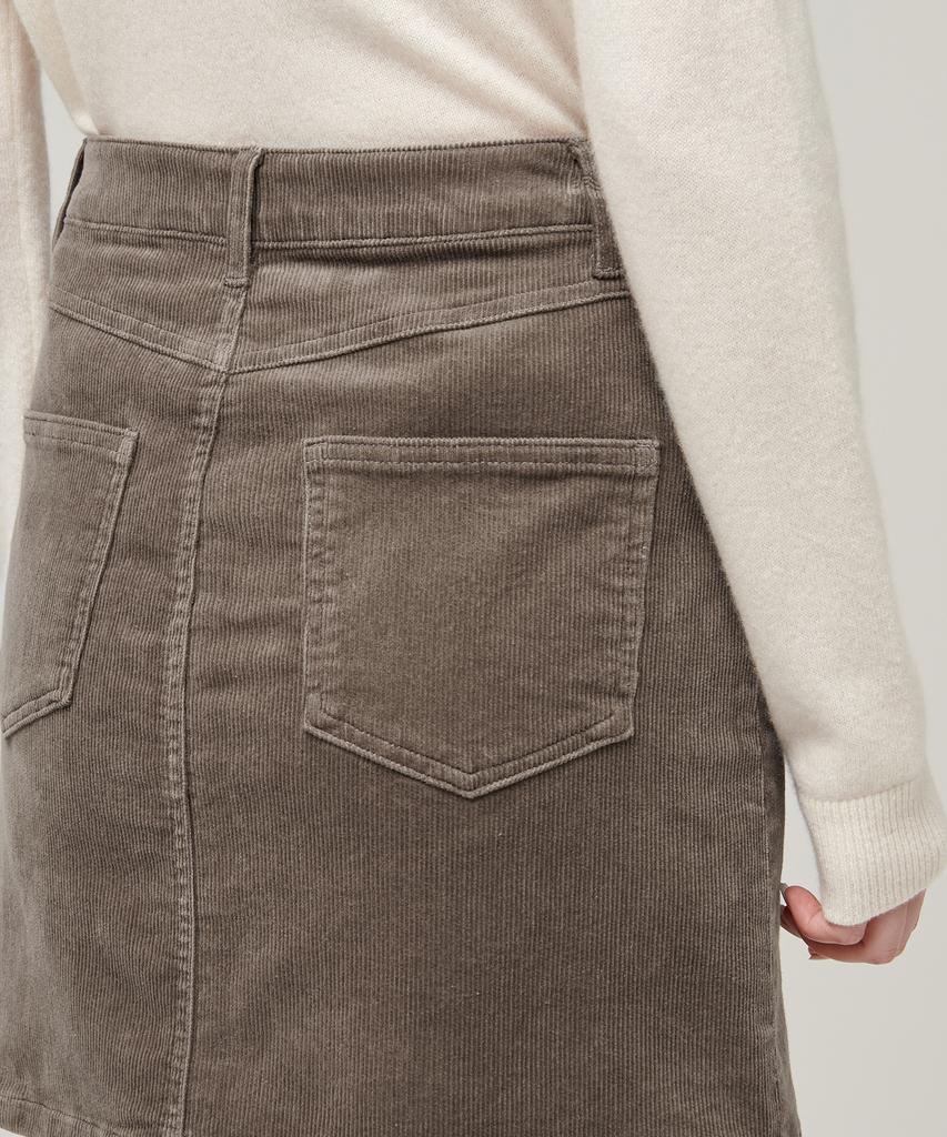 Musinsa Standard Woman Women'S Corduroy Mini Skirt [Khaki Brown]