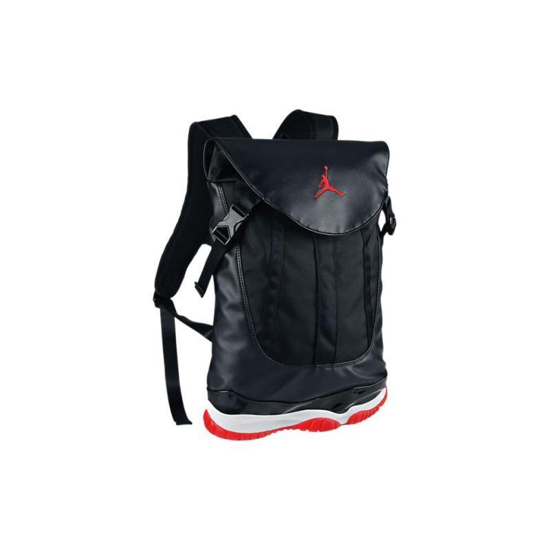 Jordan Рюкзак Air Jordan 11 Полиэстер Обычный Унисекс Черный Красный Jordan 631693-010