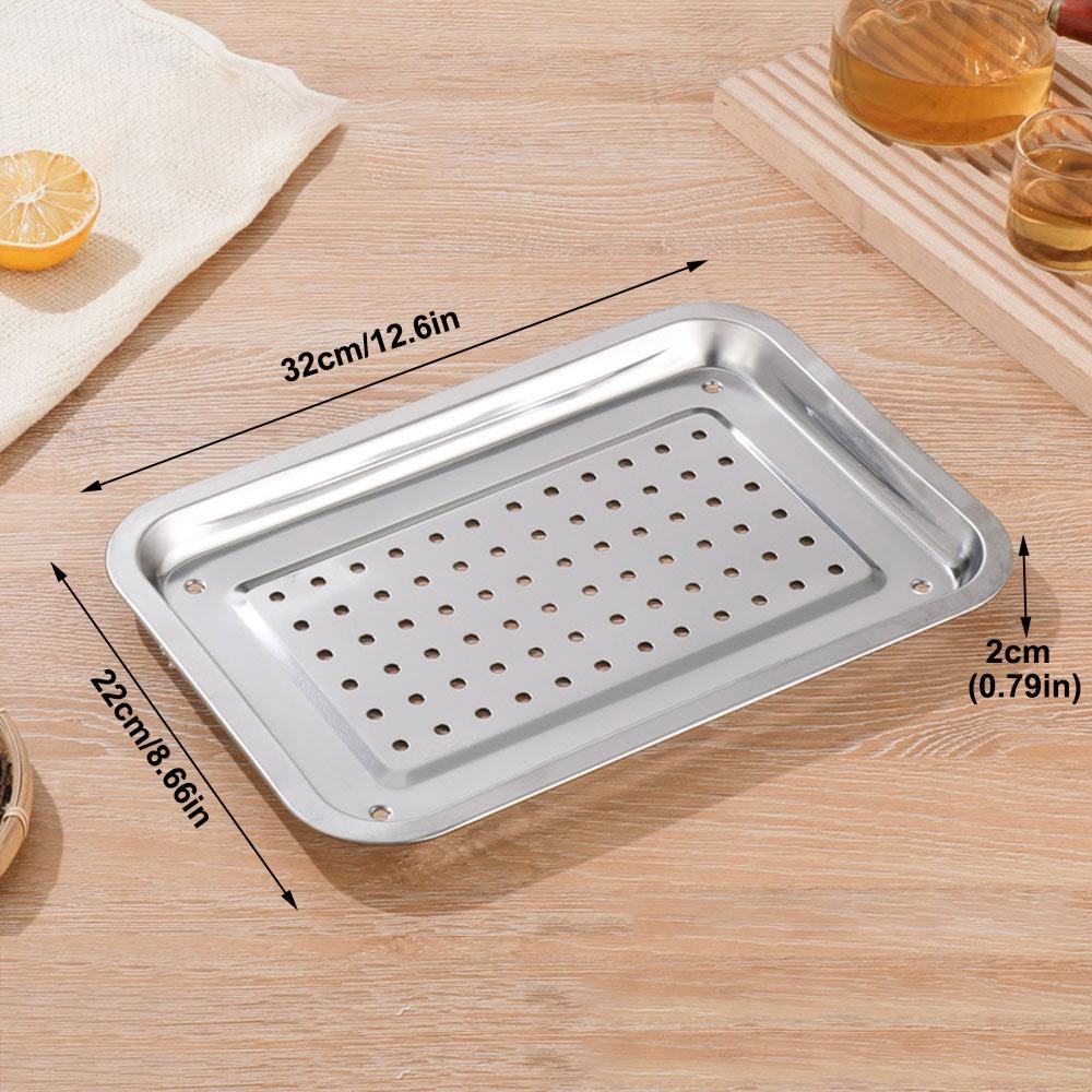 Новый прямоугольный поднос для чая из нержавеющей стали в японском стиле с дренажом, поддон для воды, сливная доска, кухонный бар
