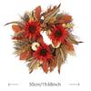Fall Door Wreath Pumpkin Leaves Door Wreaths Fall Decor Thanksgiving Decorations Party Supplies Sign For Home Halloween Holiday