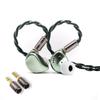 BQEYZ Зима2 Мониторные Проводные Hi-Fi Игровые Съемные Проводные Наушники для Аудиофилов Внутриканальные Наушники, Наушники DD+BC, Кабель, (Зеленый, 3,5 мм + 4,4 мм)