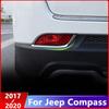 Для Jeep Compass 2017 2018 ABS хромированная автомобильная наклейка задняя противотуманная фара крышка лампы отделка литье аксессуары для стайлинга автомобиля