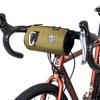 GORIX Передняя сумка Дорожный велосипед Велосипед Уличная Компактная Передняя сумка Сумка на руль Стильный Кросс-байк x M (КАРА) (Оливково-черный, Размер)