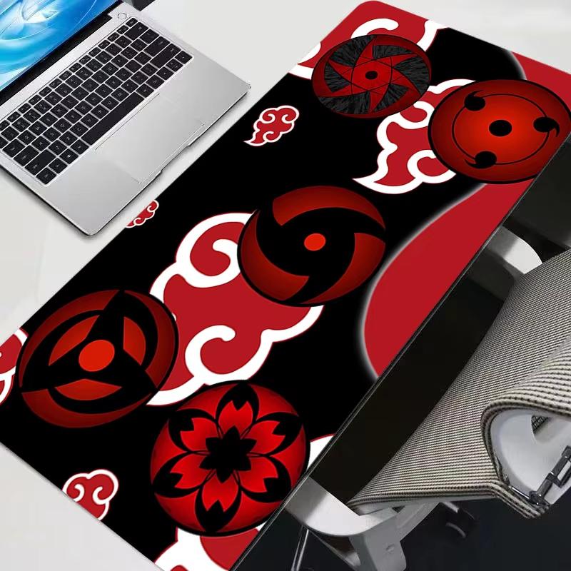 Large Mouse Pad Anime AKATSUKI NNaruto Gaming Accessories Varmilo Keyboard Desk Mat Gabinete Gamer Carpet Mousepad Mouse Mats