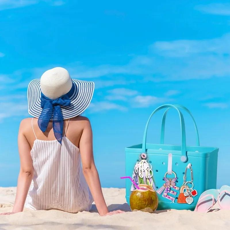 3PCS Beach Ready Kit Includes Portable Hook Convenient Key Chain Carabiner And Cup Holder For Stress Free Ocean Visits