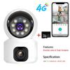 LS VISION 4G Camera Indoor Dual Lens SIM Card Mini IP Camera 2K 4MP WIFI Wireless Security Night Vision Camara V380 Pro Video Surveillance