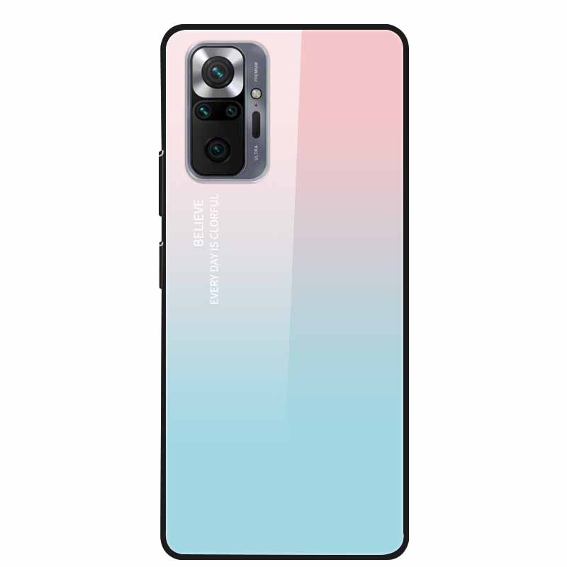 Цветная закаленная стеклянная крышка для чехла Xiaomi Redmi Note 10 Pro, жесткий противоударный Funda для чехлов Redmi Note10 / Note 10Pro, корпус