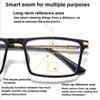 Square Multifocal Photochromic Presbyopia Eyewear for Men ladies Progressive High-definition Reading Anti Blue Light Eyewear