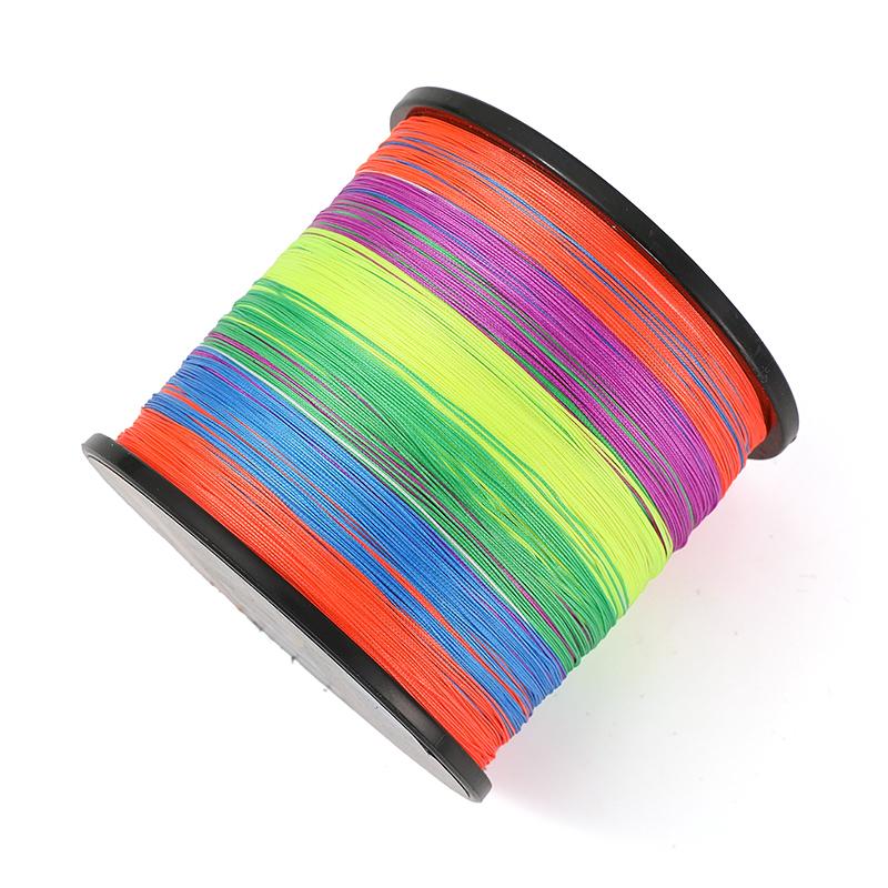 LIEE 500m Floating  PE Braided Fishing Wire 4-Strand for Lake River Stream for All Water Environments
