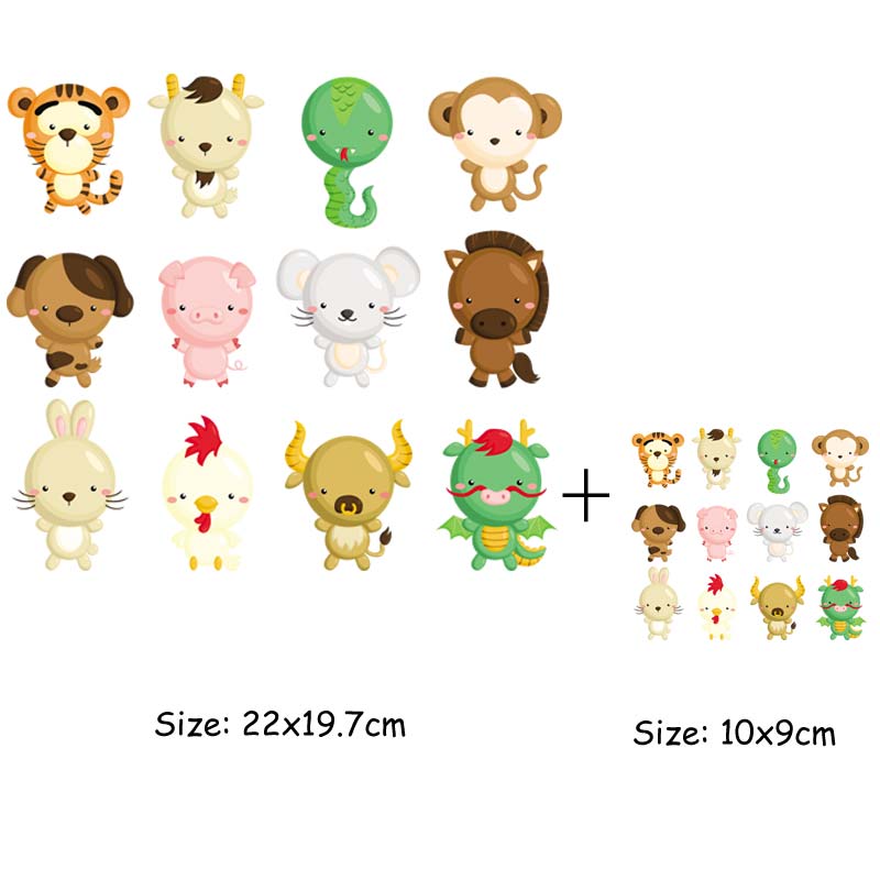 1 комплект, нашивки с животными, модная моющаяся футболка с теплопередачей «сделай сам», декоративные наклейки для одежды, нашивка с изображением маленьких животных