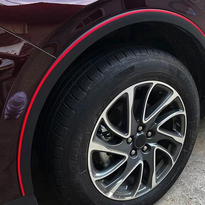 Universal Car Fender Widen Collision Scratch Resistant Strips Wheel Eyebrow Rubber Protector Strip Auto Exterior Decorations