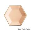 Orange Gold Party Paper Cup Plate Straw For Birthday Carnival Kids Favors Wedding Decor Disposable Tableware Party Supplies