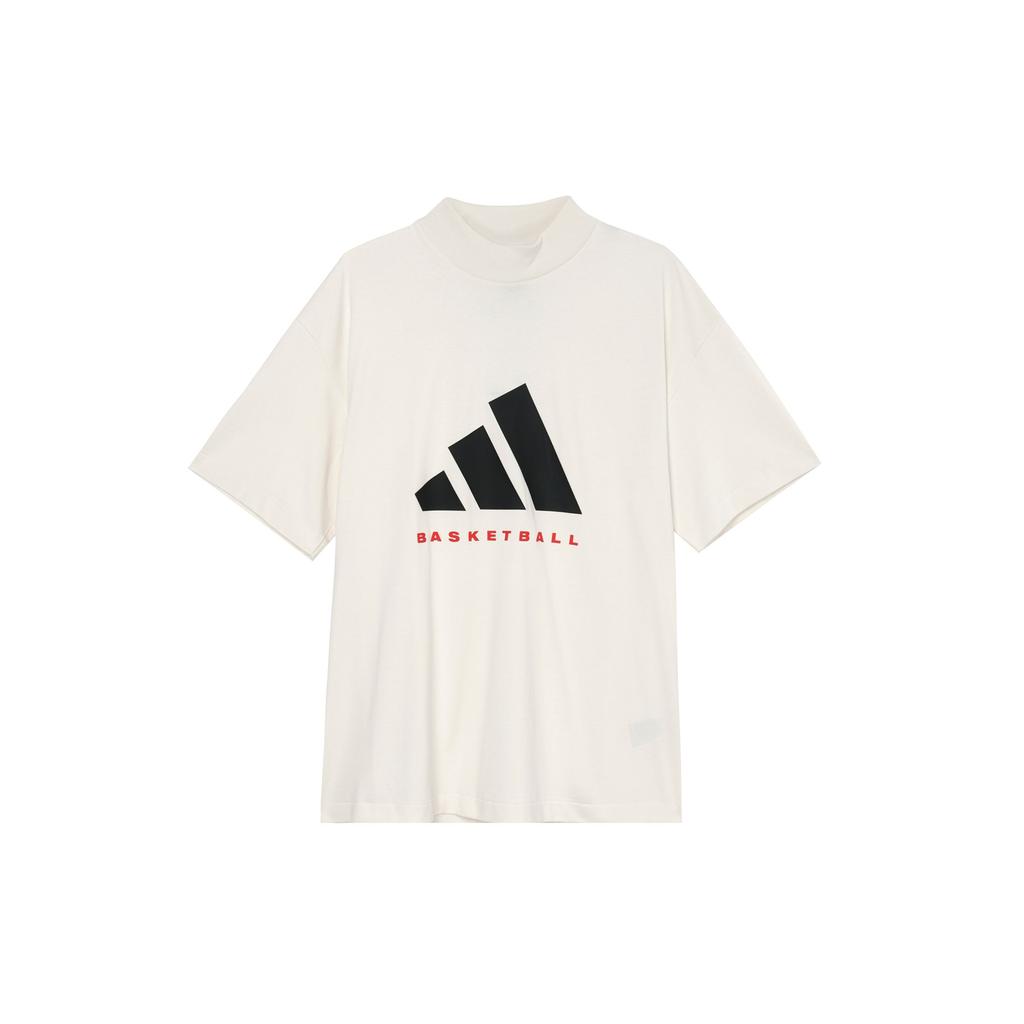 adidas Баскетбол FW24 Коллекция 2025 Глава 01 Повседневная удобная футболка с коротким рукавом унисекс Топы Белый Черный Красный JE3762