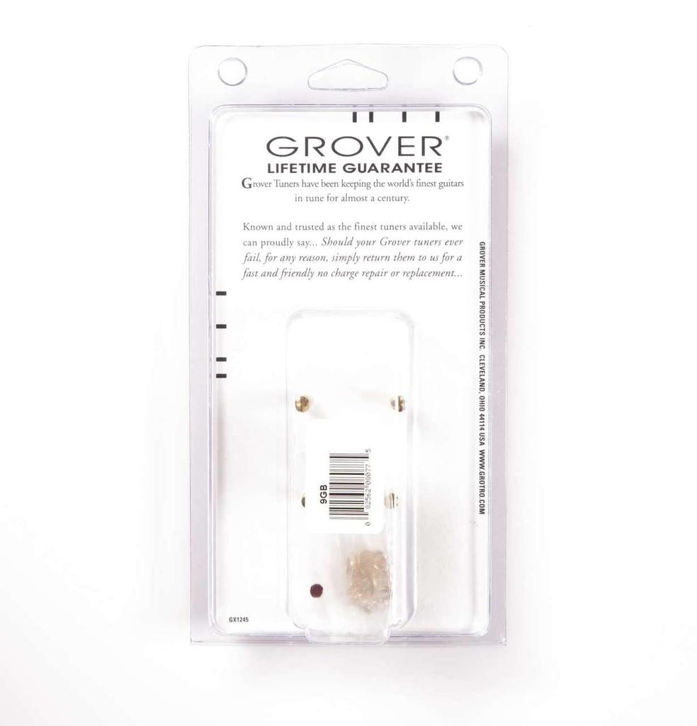 GROVER Колки для укулеле Grover, 9GB, Набор из 4, 2:2 шкала, золото