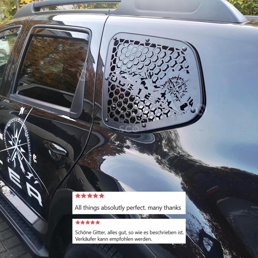 Для Dacia Duster I Metal Window Kit Exterior Accessories для Duster 2 шт. Black Window Cover 2010-2017 Years Off Road Accessories