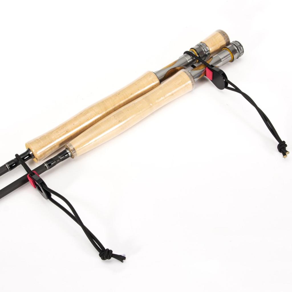 5pcs Quick Rod Tie Strap Fishing Rod Bungee Leash Pole Ties Organizer Portable Adjustable Fishing Utility Tools Reusable