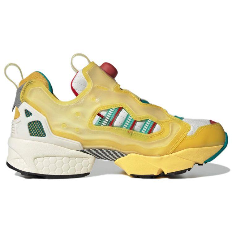Adidas x Reebok ZX Fury Весенний Желтый Унисекс Кроссовки Оборудование-Зеленый Кремово-Белый GW0364