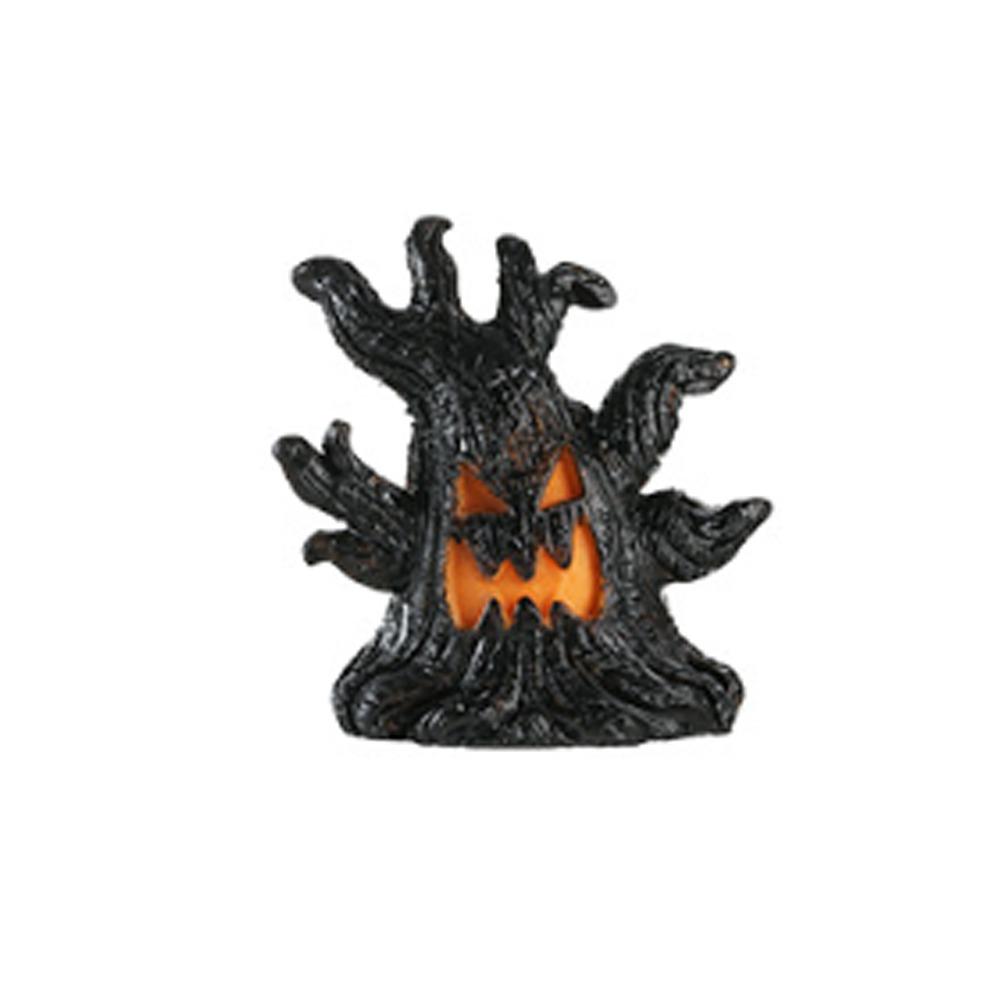 Resin Halloween Monster Tree Light Ornament Grimace Tree Tabletop Lamp Indoor Table Decor
