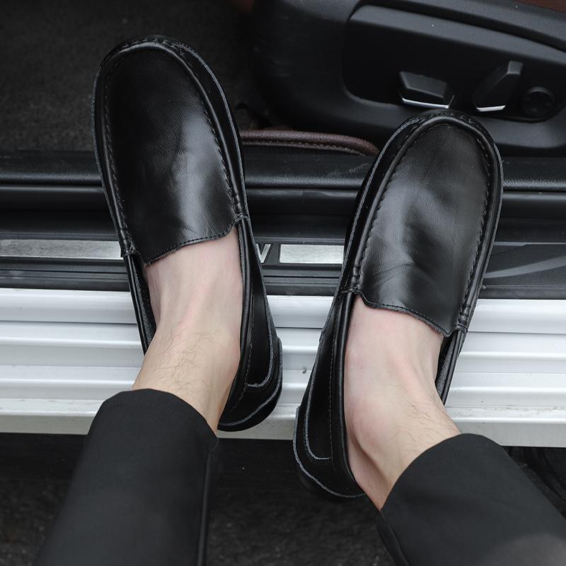 Men's Slip On Casual Leather Shoes Lightweight Loafers Moccasins Comfortable Driving Shoe
