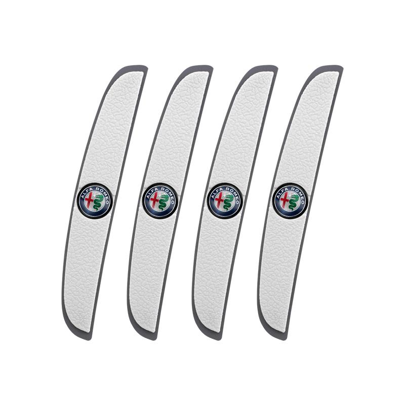 KQORV1 4Pcs Car Anti-collision Strips Door Rearview Mirror Protector Sticker For Alfa Romeo Giulietta GT 159 147 156 Giulia MiTo Disco