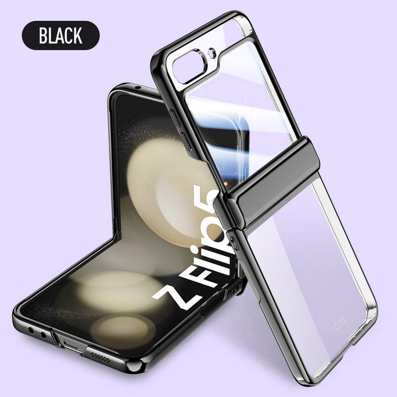 Защитный чехол из закаленного стекла для Samsung Z Flip 5, чехол с пружинным шарниром, универсальный защитный чехол для камеры