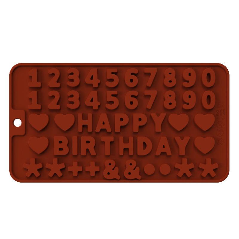 Силиконовые формы для шоколада в виде букв и цифр, инструменты для выпечки, алфавит, цифры, украшения для торта на день рождения, форма для мастики