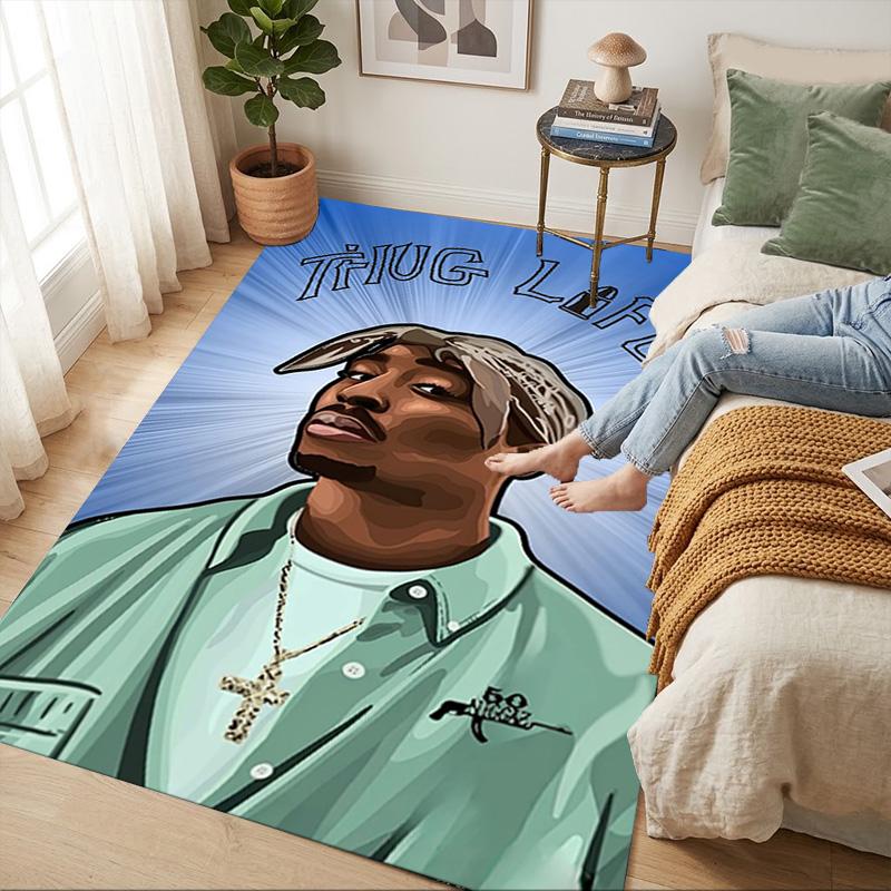 Thug Life Living Room Non-Slip Area Rug Soft Carpet for Bedroom Game Playroom Sofa Office Home Decor Doormat Christmas Gift C9211183