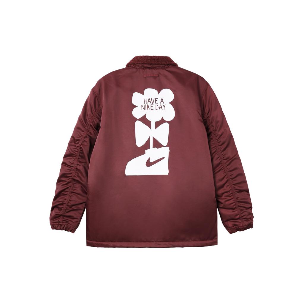 Nike Однобортный пиджак с логотипом Мужские куртки Бордовый DQ4192-638