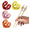2Pcs Reusable Training Chopstick Helpers for Beginners Replaceable Practice Chopsticks Non-Slip Connector Trainer Learner Gift for Adults Kids