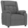 Electric Recliner Chair Dark Gray Fabric