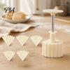 Durable Plastic Baking Molds Dual-Head Pastry Mold, 2-in-1 DIY Press Tool for Mooncake Diy Dessert Making Kit Cookie Cake, Detachable ABS