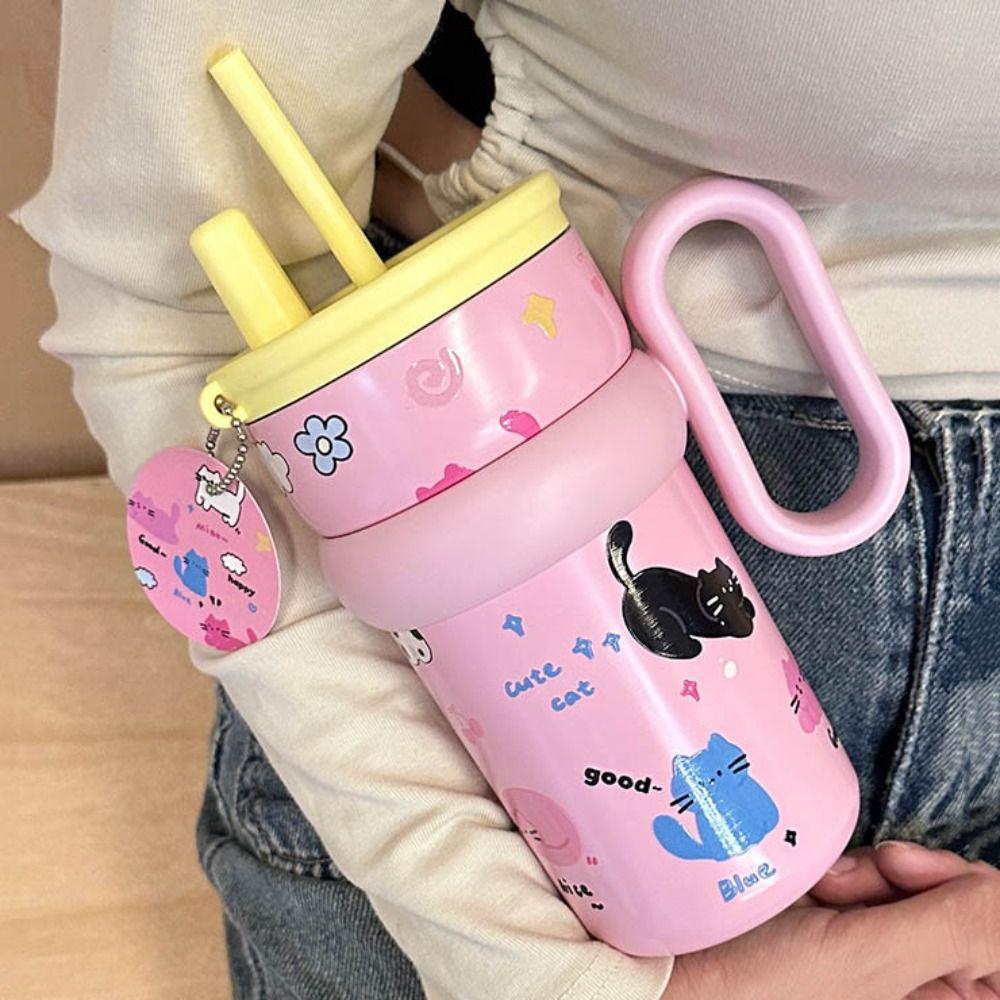 316 Stainless Steel Insulated Cup With Handle Thermal Bottle Winter Tumbler Office Workers