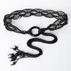 Retro Knotted Tassels Waist Belts Bohemia Style Dress Slim Waistband  Dress Waistband Accessories