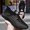 2025 Summer Men Sneakers High Quality Breathable Hollow Out Men Shoes Light Outdoor Walking Men Casual Shoes Comfy Non-Slip Flat