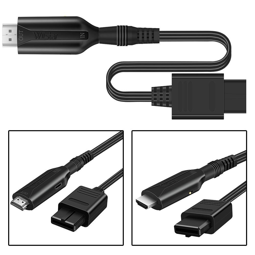 N64 К HDMI Для GameCube SNES N64 К HDMI Конвертер Адаптерный кабель Для N64 GameCube Подключи и играй Полностью цифровой кабель Аксессуары