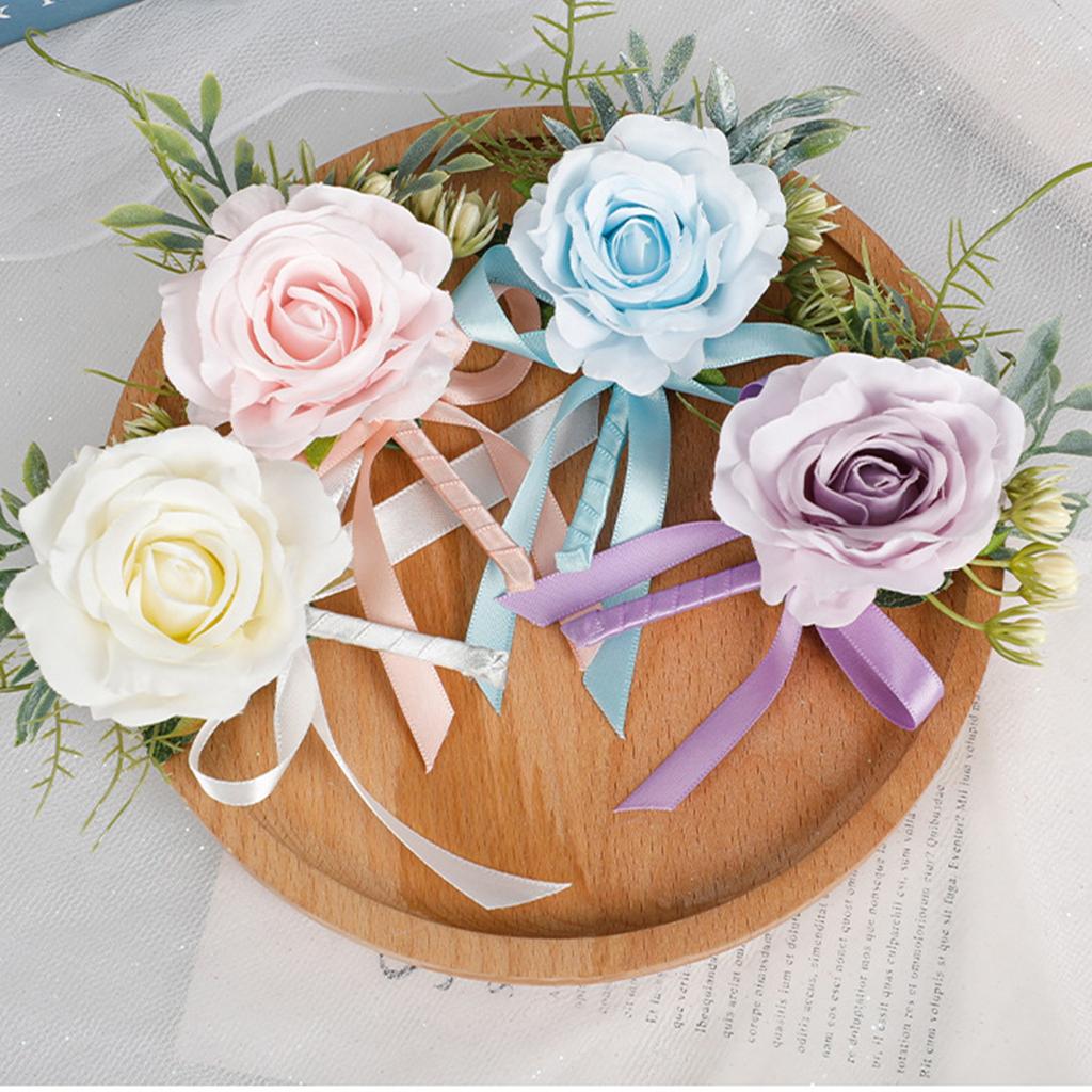 Браслет-корсаж на запястье, корсаж и корсаж для выпускного вечера, браслет-корсаж с розой для свадьбы, годовщины, выпускного вечера