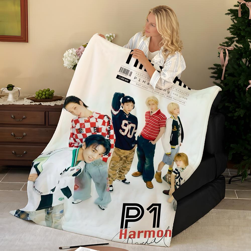 Music P-P1Harmony Throw Flannel Blanket, Soft Warm, Durable & Washable cute Cool