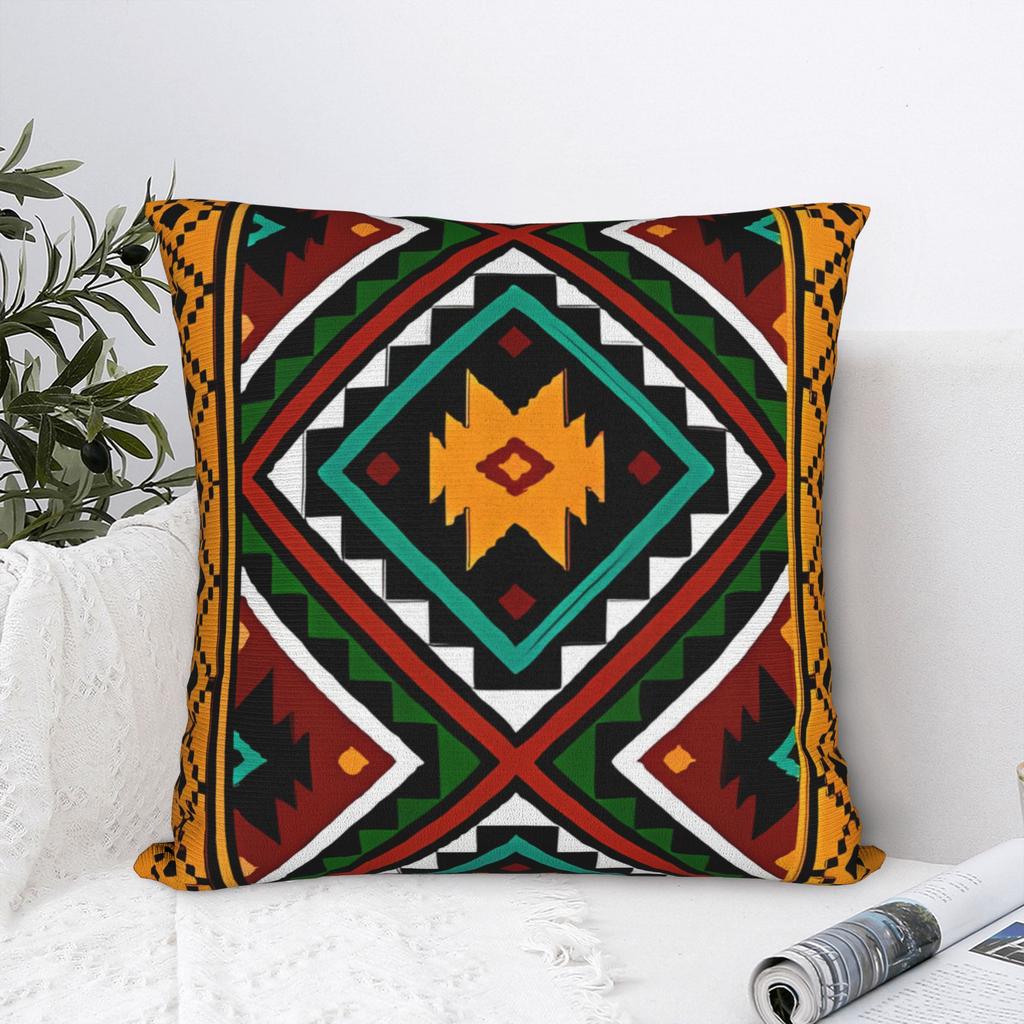 African Tribal Geometric Art Pillow Cover Funny Pillow Case For Chair Sofa Home Decor Graphic Cushion Cover Gift